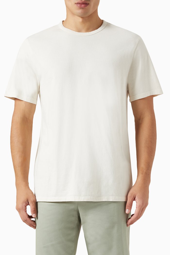 

Garment Dyed T-shirt in Cotton Jersey, Neutral