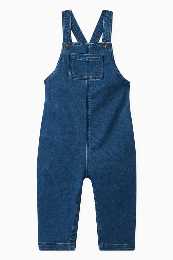 

Denim Dungarees in Cotton-blend, Blue