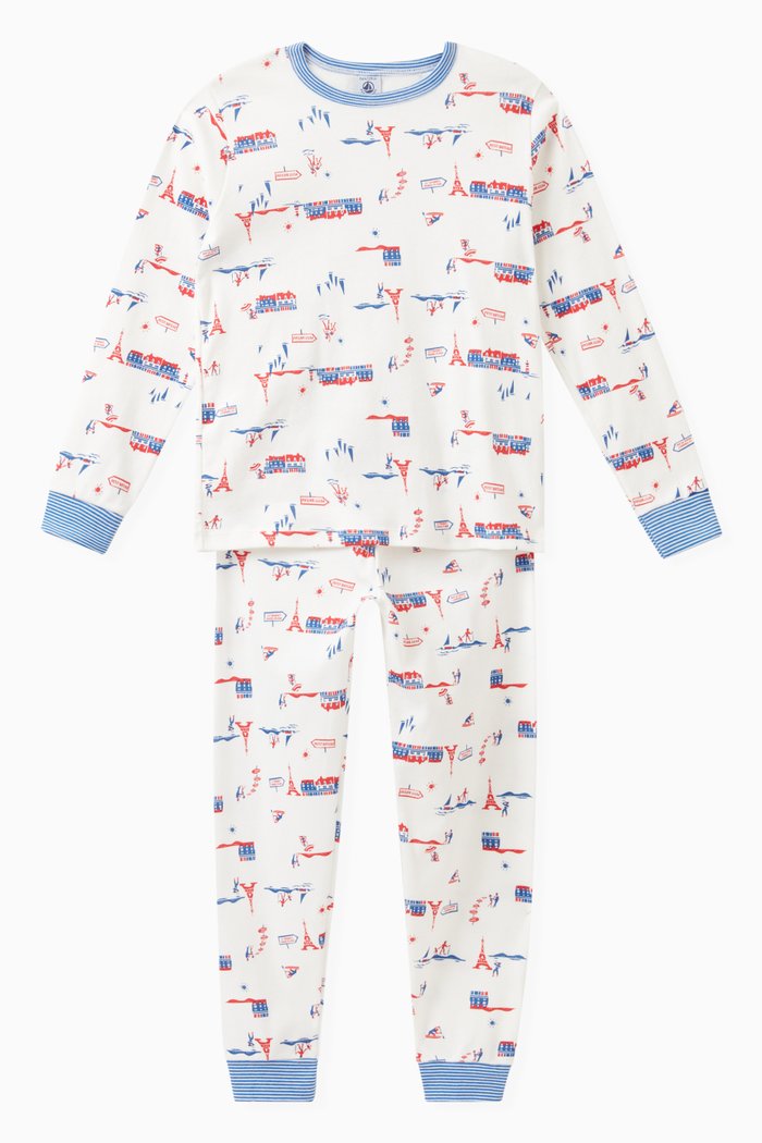 

Paris Pyjama Set in Cotton, White