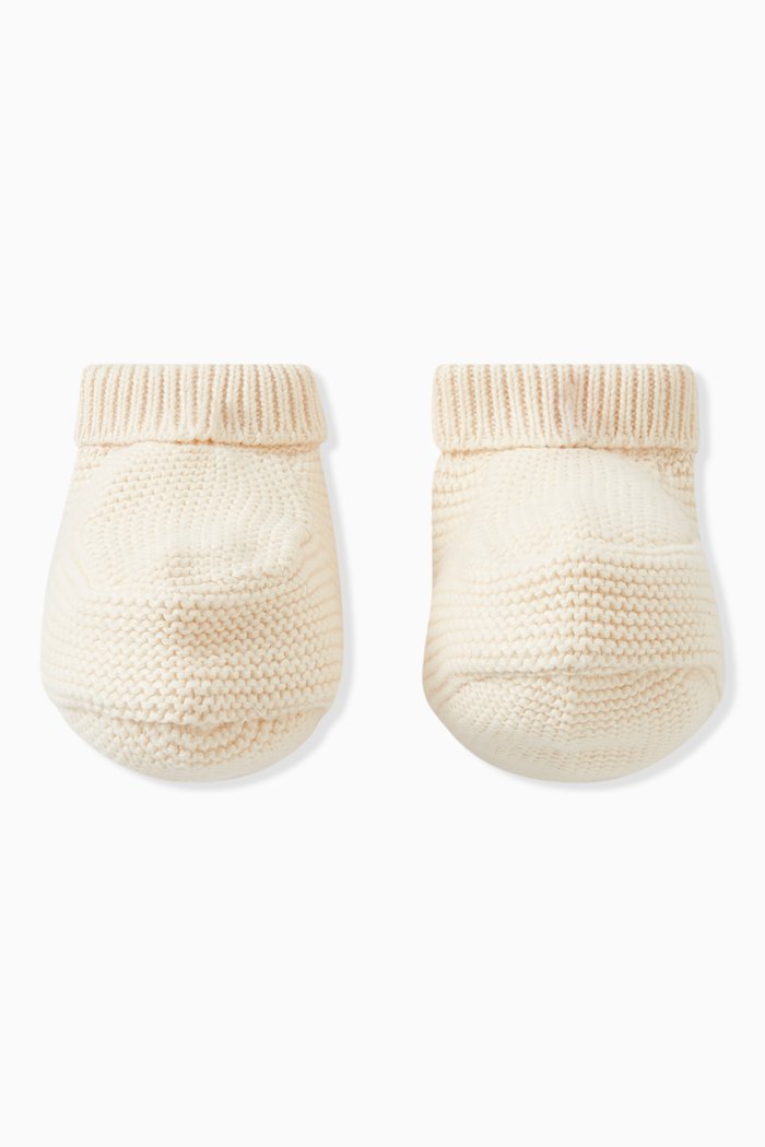 

Knitted Booties in Cotton, Neutral
