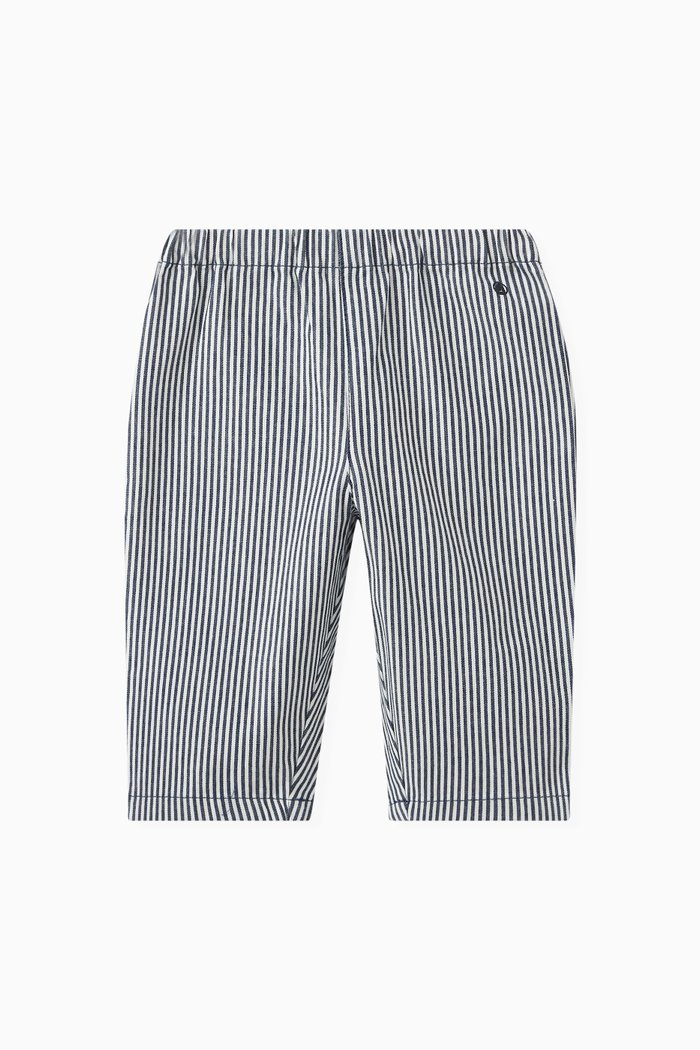 

Striped Trousers in Cotton, Blue