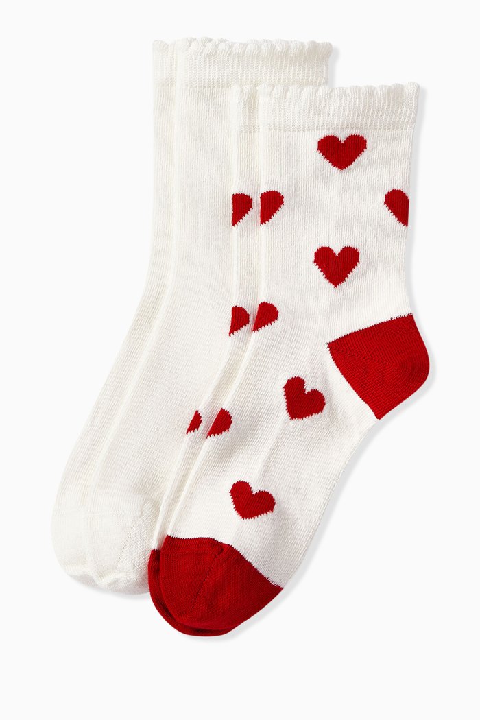 

Socks in Cotton Jersey, Set of 2, Multicolour