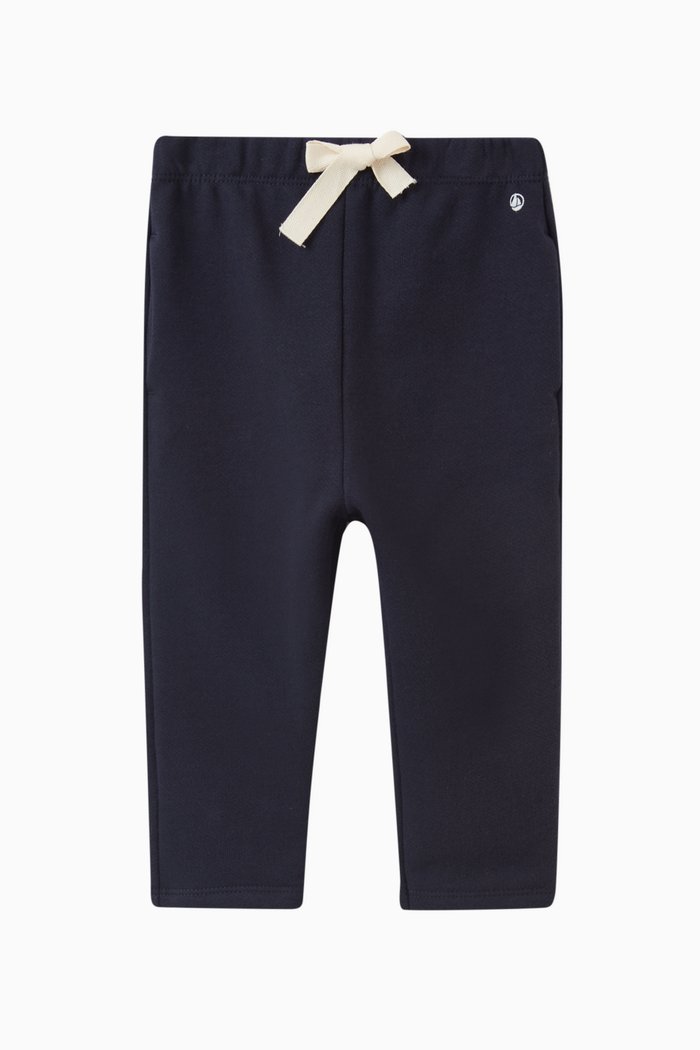 

Logo Detail Pants in Organic Cotton, Blue
