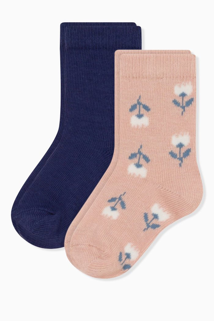 

Socks in Cotton Blend, Set of 2, Multicolour