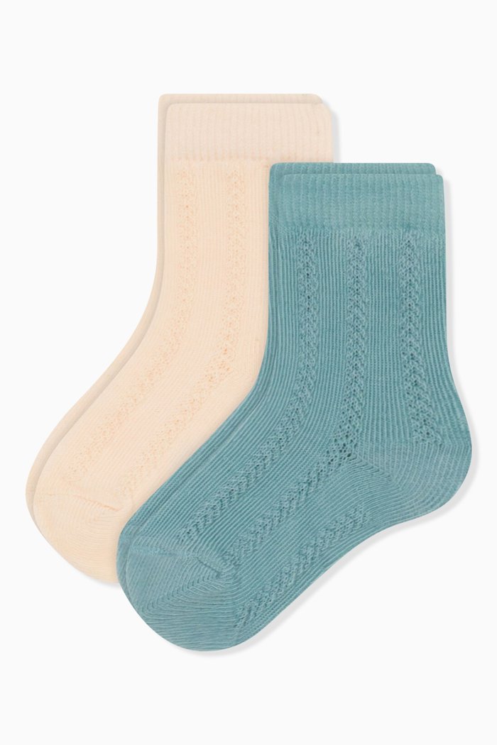 

Socks in Cotton Jersey, Set of 2, Multicolour