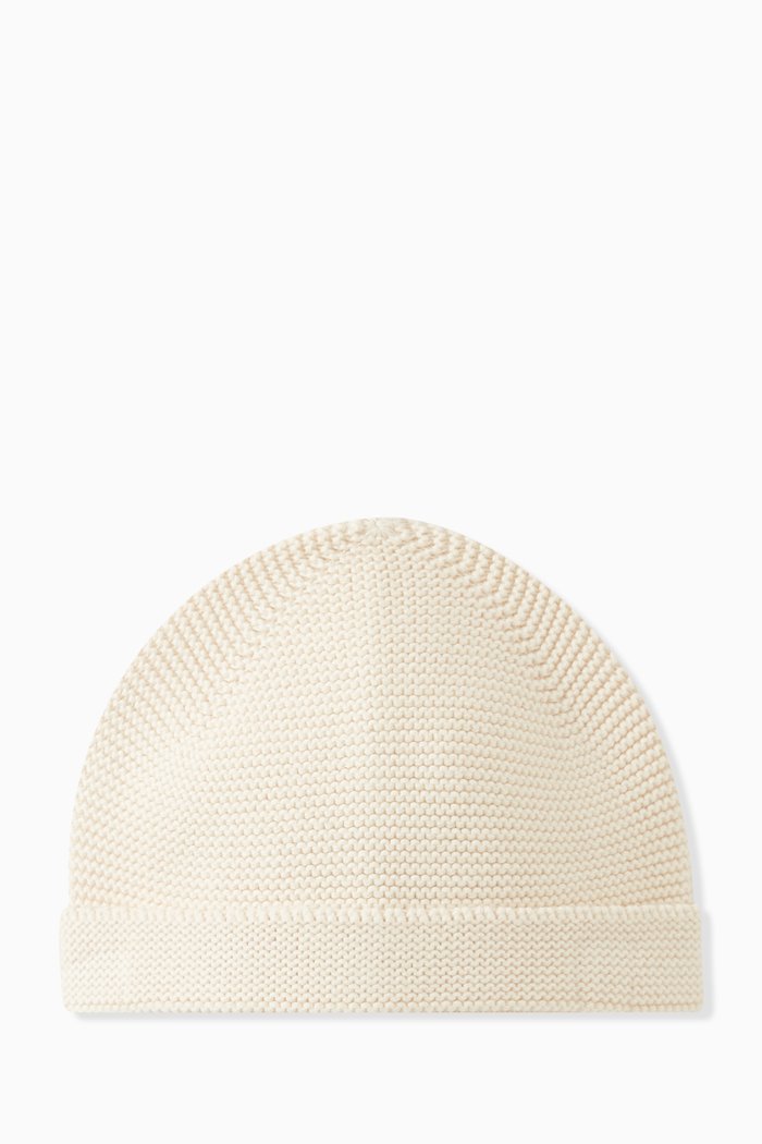 

Knitted Hat in Cotton, Neutral