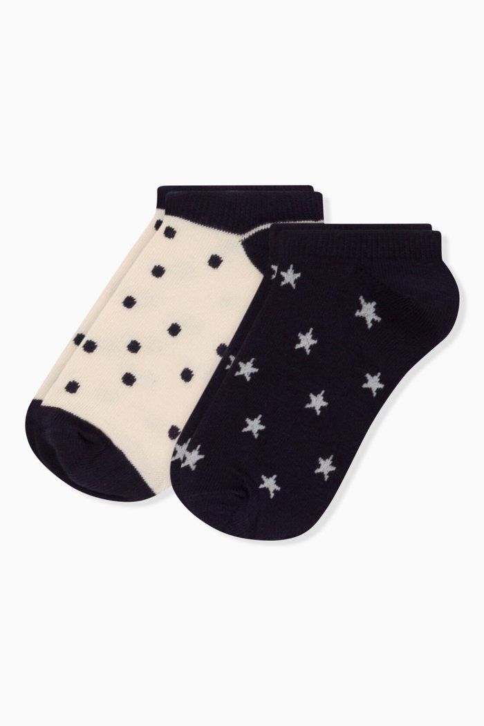 

Socks in Cotton Jersey, Set of 2, Multicolour