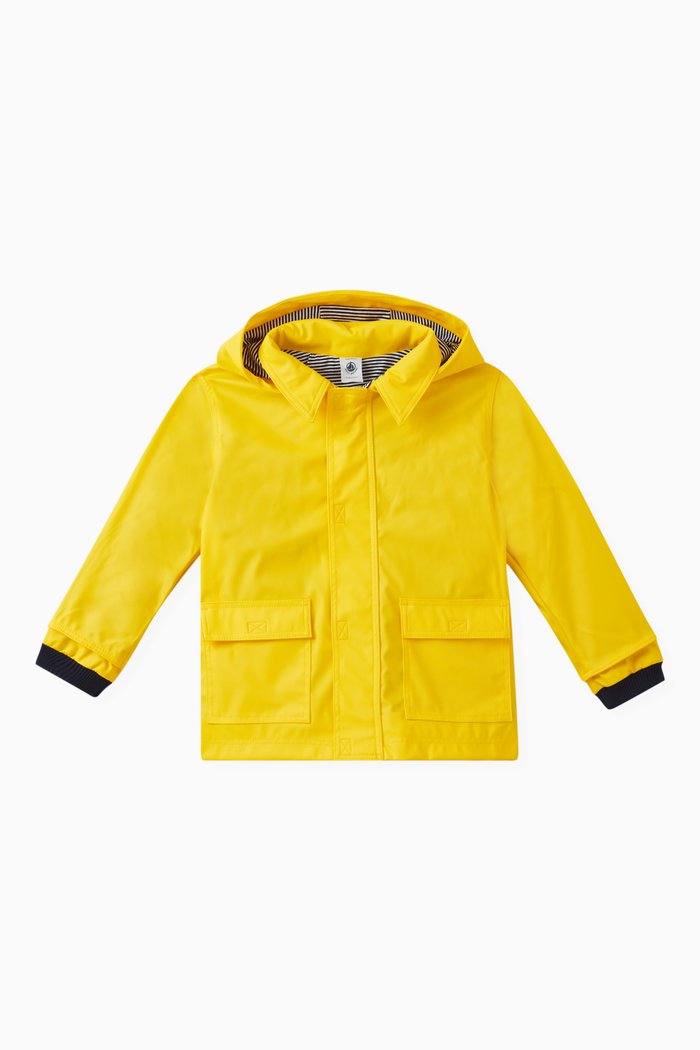 Raincoat in Recycled Materials, Yellow