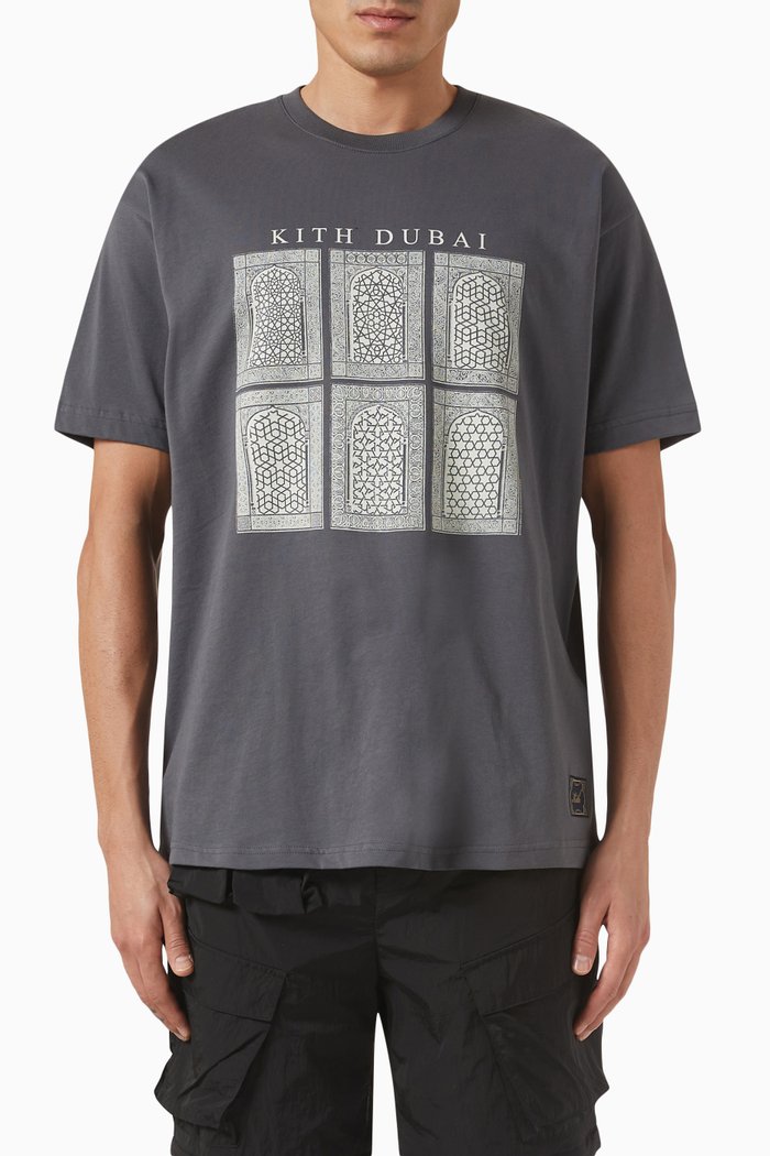 

Dubai Arches T-shirt in Cotton, Grey