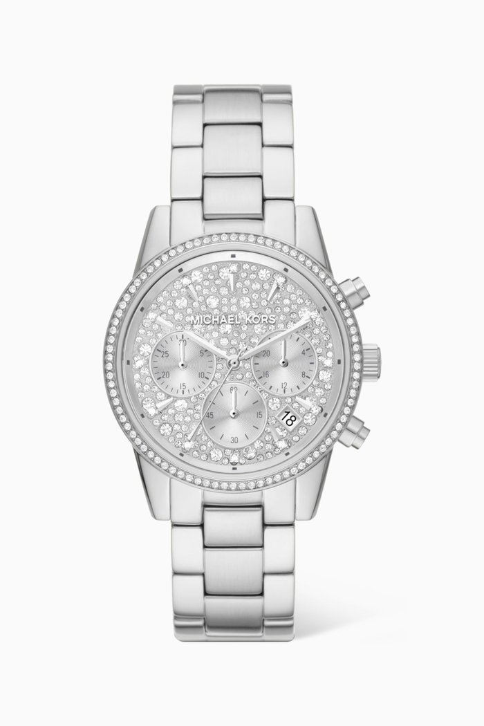 

Ritz Pavé Stainless Steel Watch, 37mm, Silver