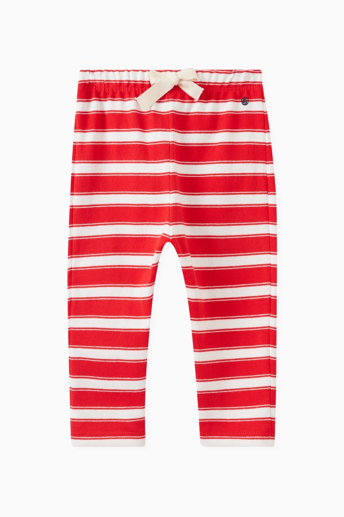 

Striped Trousers in Cotton, Red