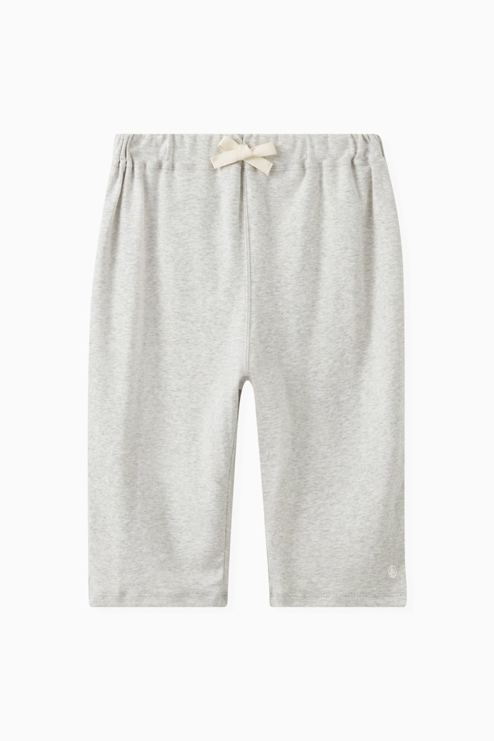 

Logo Detail Bermuda Shorts in Cotton, Grey