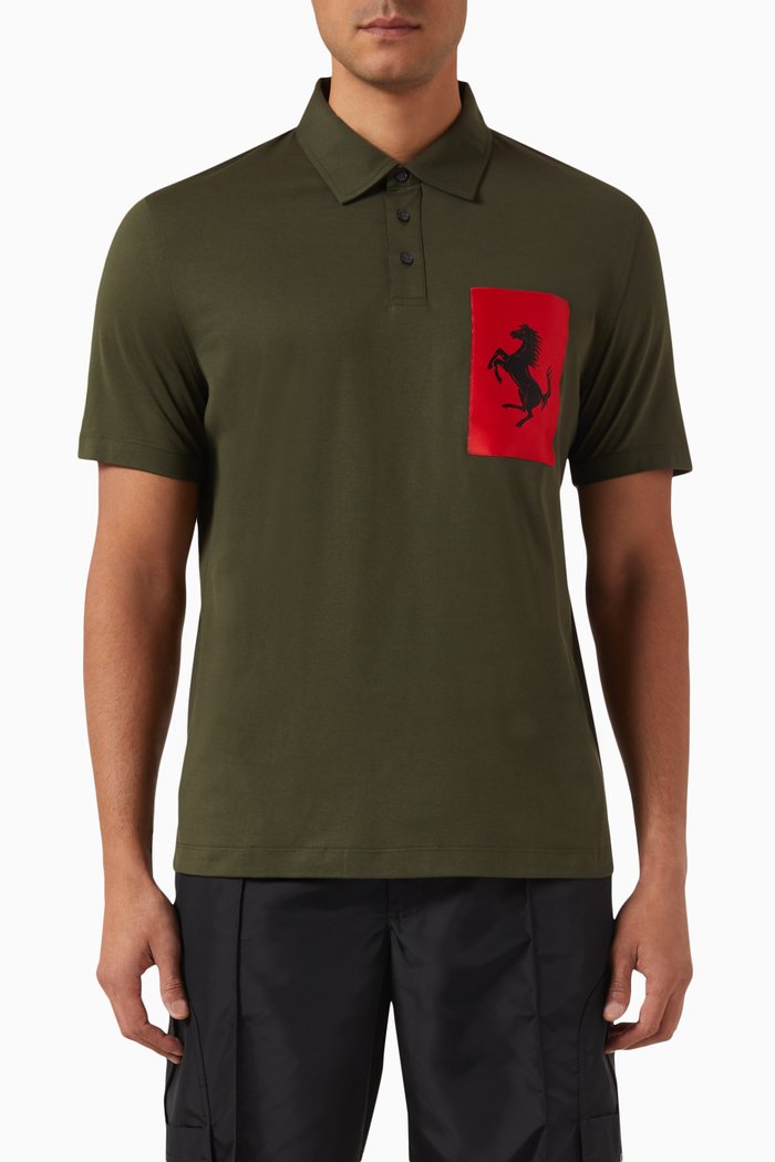 

Logo Polo Shirt in Cotton Jersey, Neutral