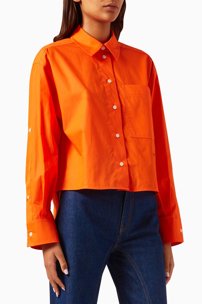 

Patch Pocket Shirt in Organic Cotton, Green