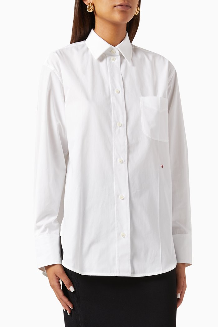 

Oversized Shirt in Organic Cotton, White