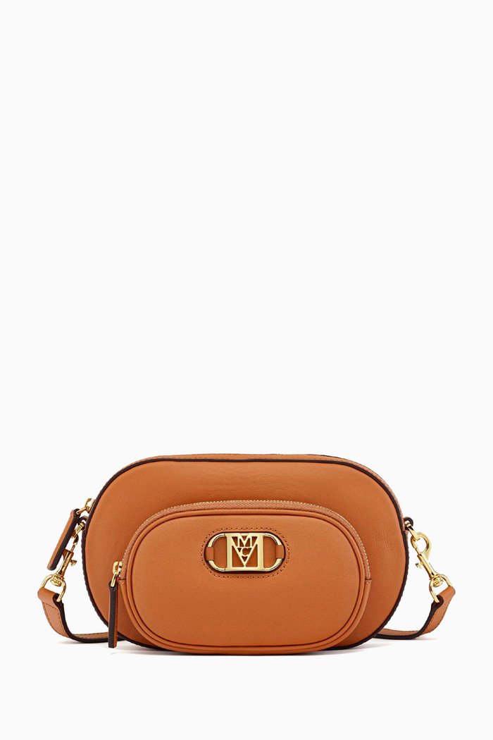 

Mini Mode Travia Crossbody with Zip Pocket in Spanish Leather, Brown