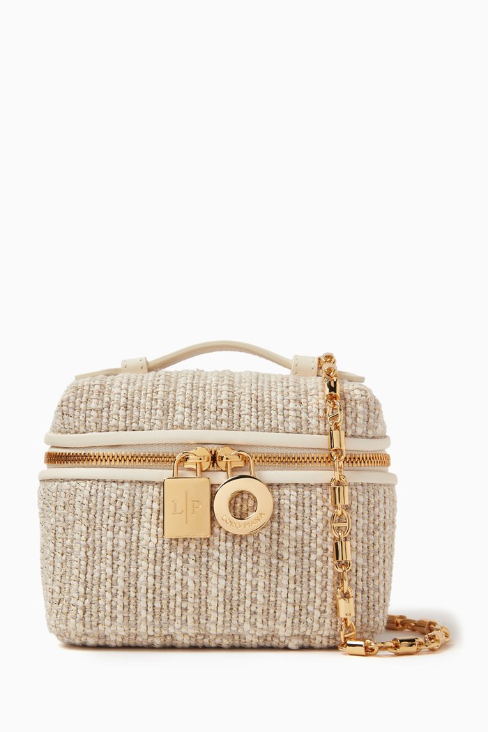 

Extra Pocket Pouch L11.5 Bag in Cotton-linen, White