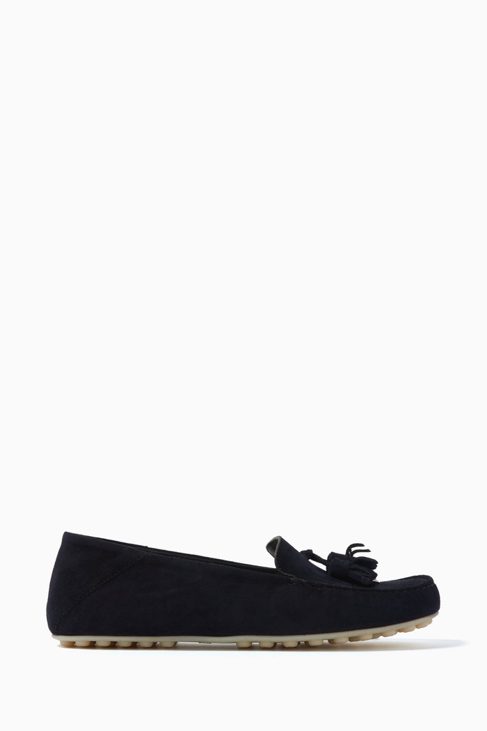 

Dot Sole Loafers in Suede Goatskin, Blue