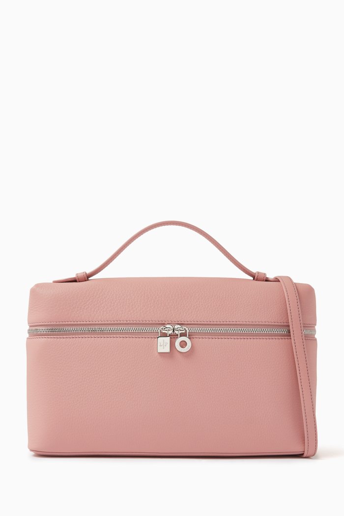 

Extra Pocket Pouch L27 Bag in Calf leather, Pink