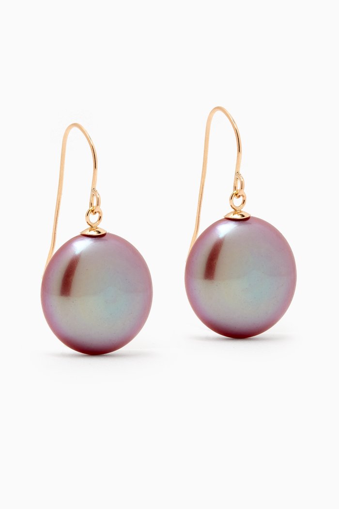 

Kiku Coin Pearl Earrings in 18kt Gold, Yellow