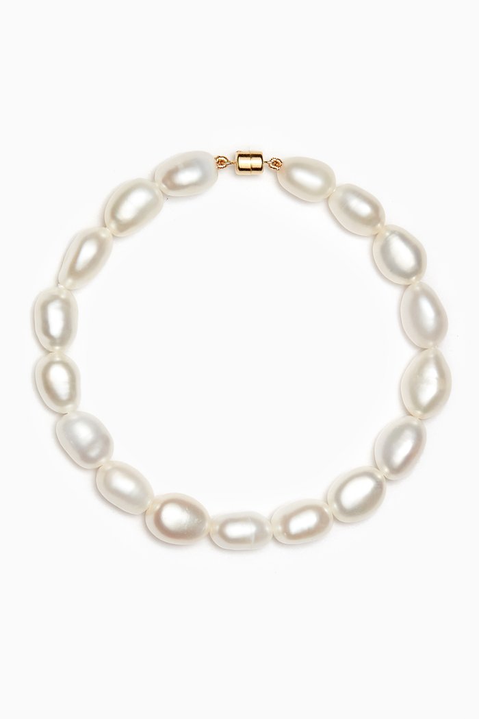 

Kiku Baroque Pearl Bracelet in 18kt Gold, Yellow