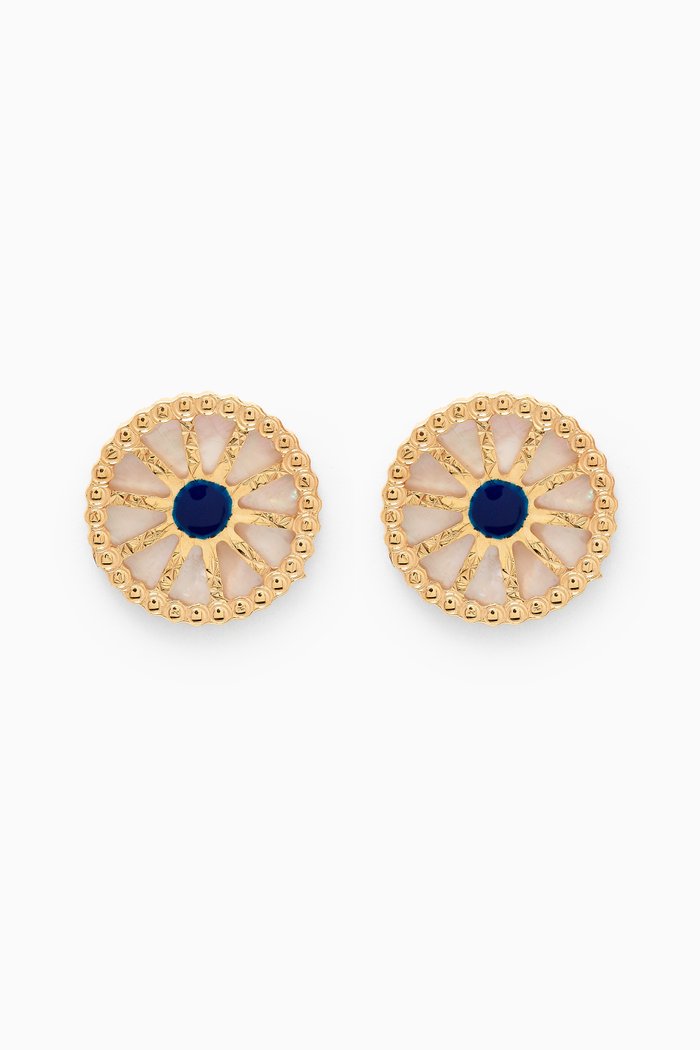 

Amelia Dubai Stud Earrings in 18kt Yellow Gold