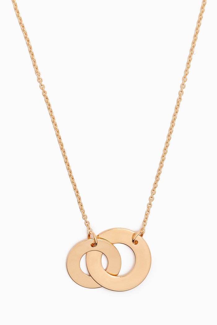 

Galeria Intertwined Disc Necklace in 18kt Gold, Yellow