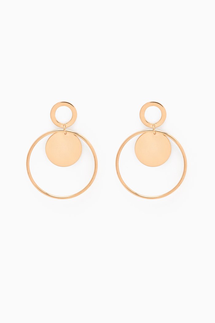

Galeria Disc Drop Earrings in 18kt Gold, Yellow