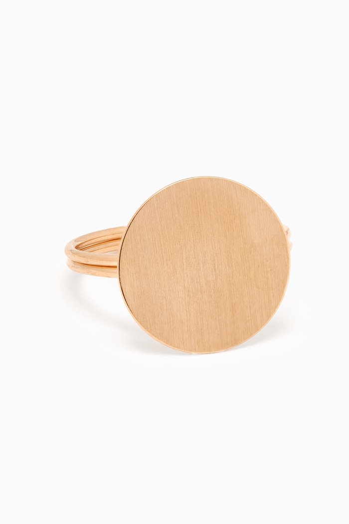 

Galeria Disc Ring in 18kt Gold, Yellow