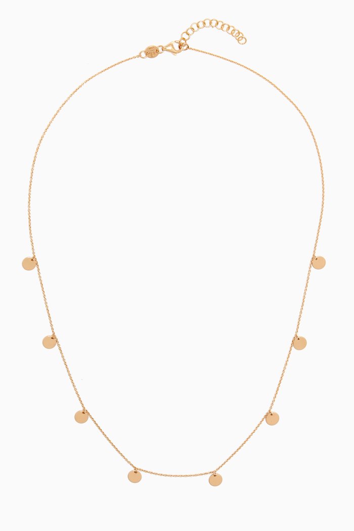 

Galeria Disc Charm Necklace in 18kt Gold, Yellow