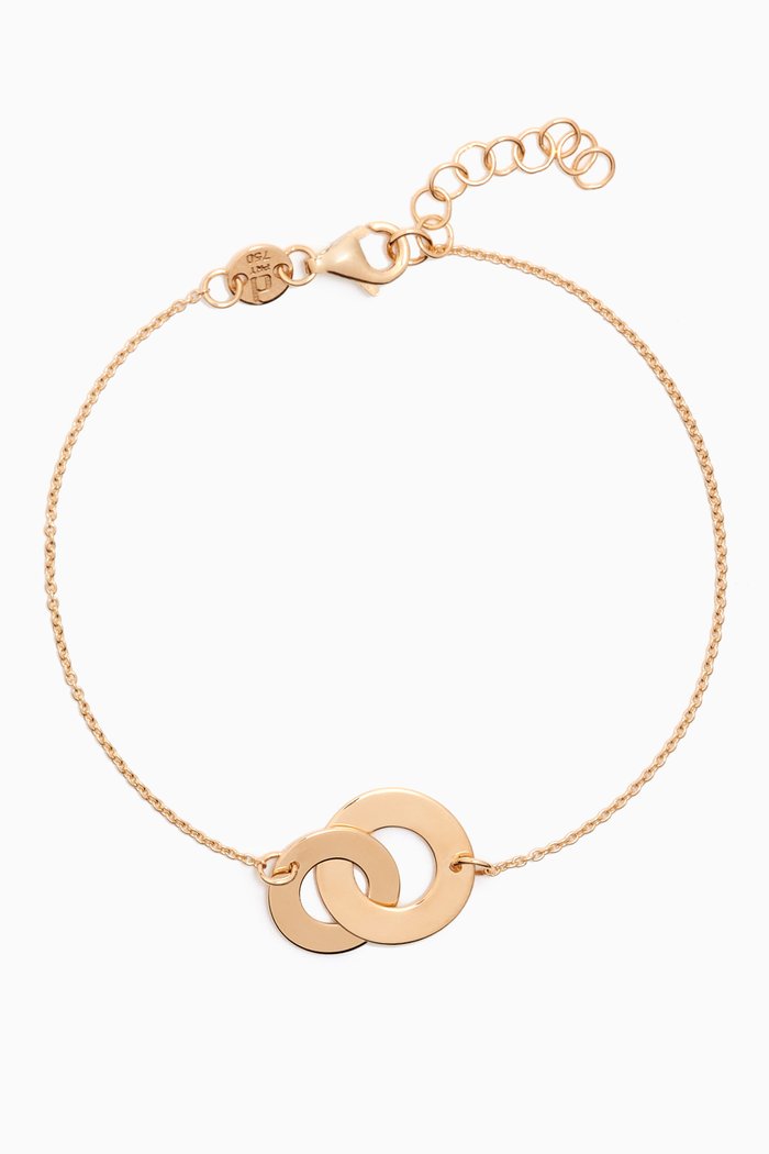 

Galeria Intertwined Disc Bracelet in 18kt Gold, Yellow