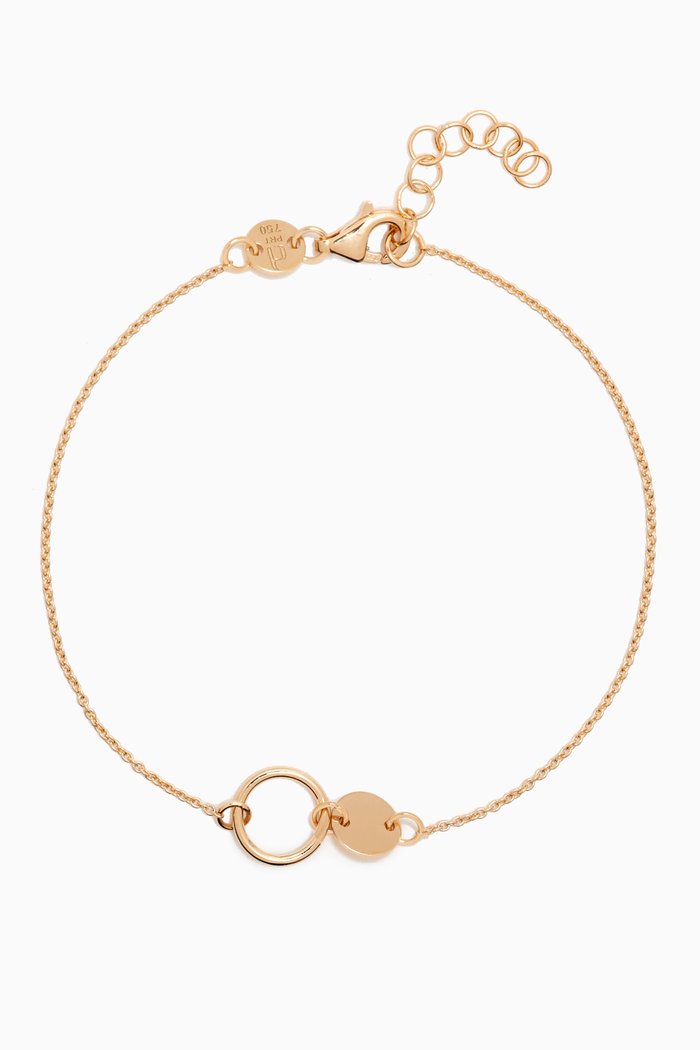 

Galeria Disc Bracelet in 18kt Gold, Yellow