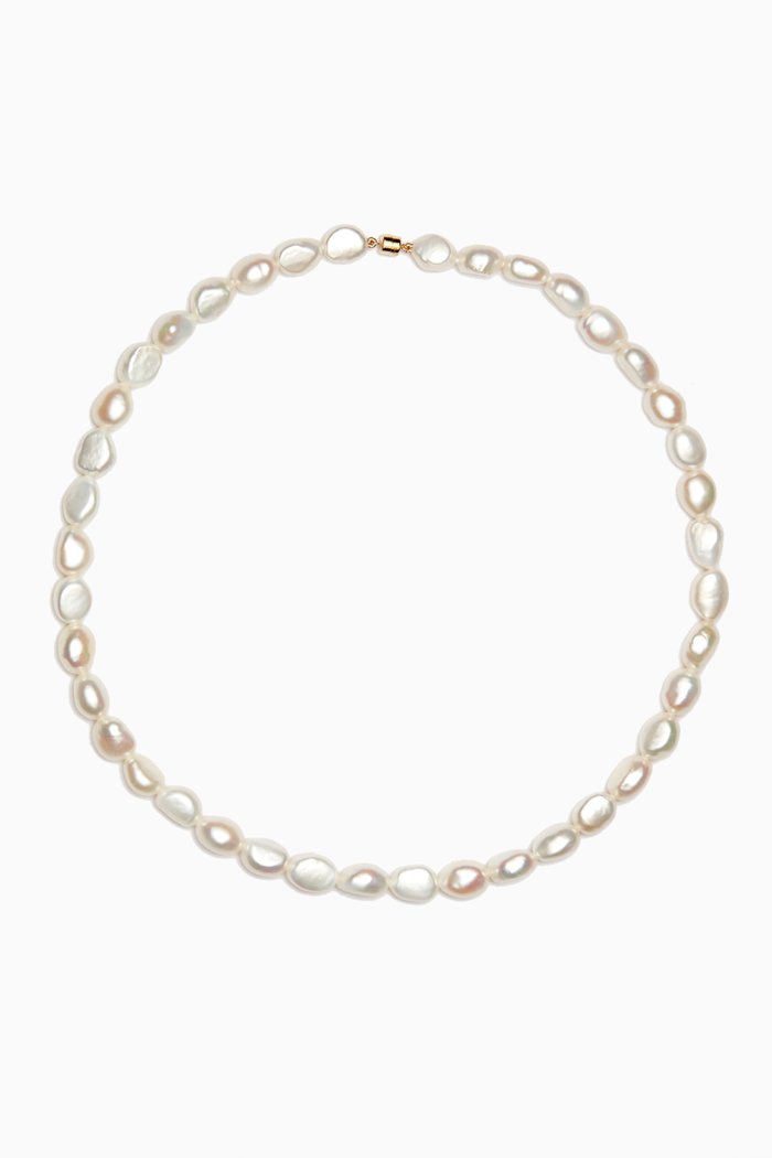 

Kiku Pearl Necklace in 18kt Gold, Yellow