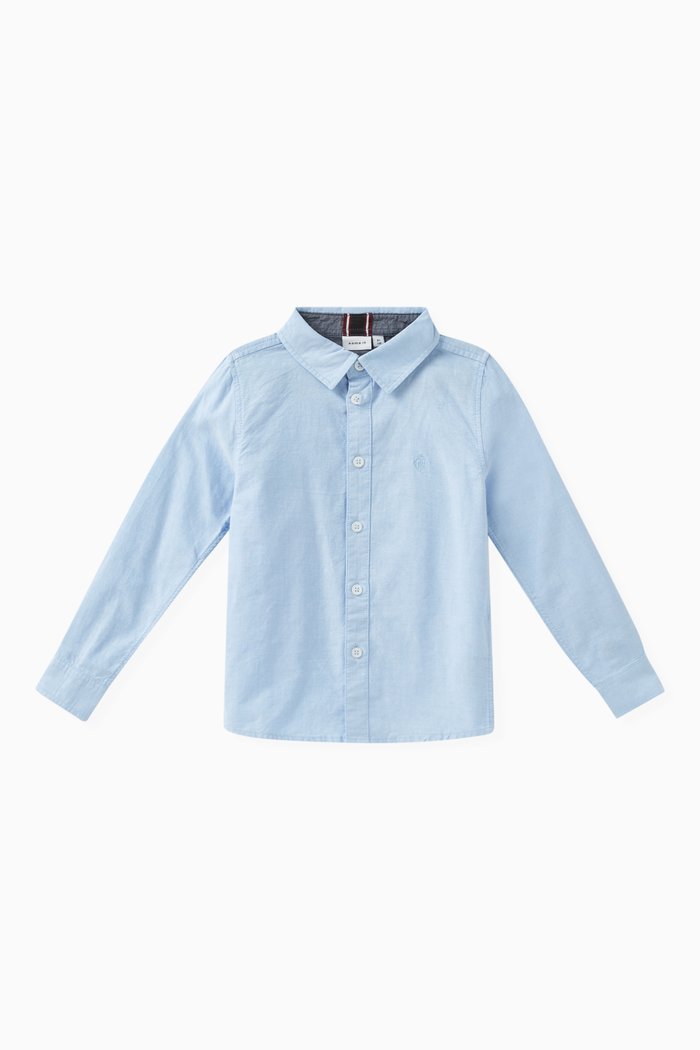 

Logo-embroidered Shirt in Cotton, Multicolour
