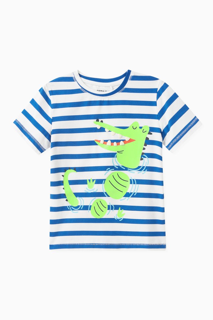 

Surf The Web Print T-shirt in Cotton, Multicolour