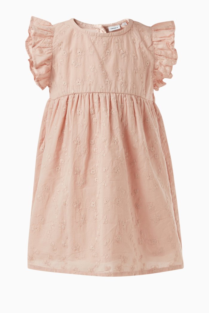 

Floral Spencer Dress in Cotton, Pink