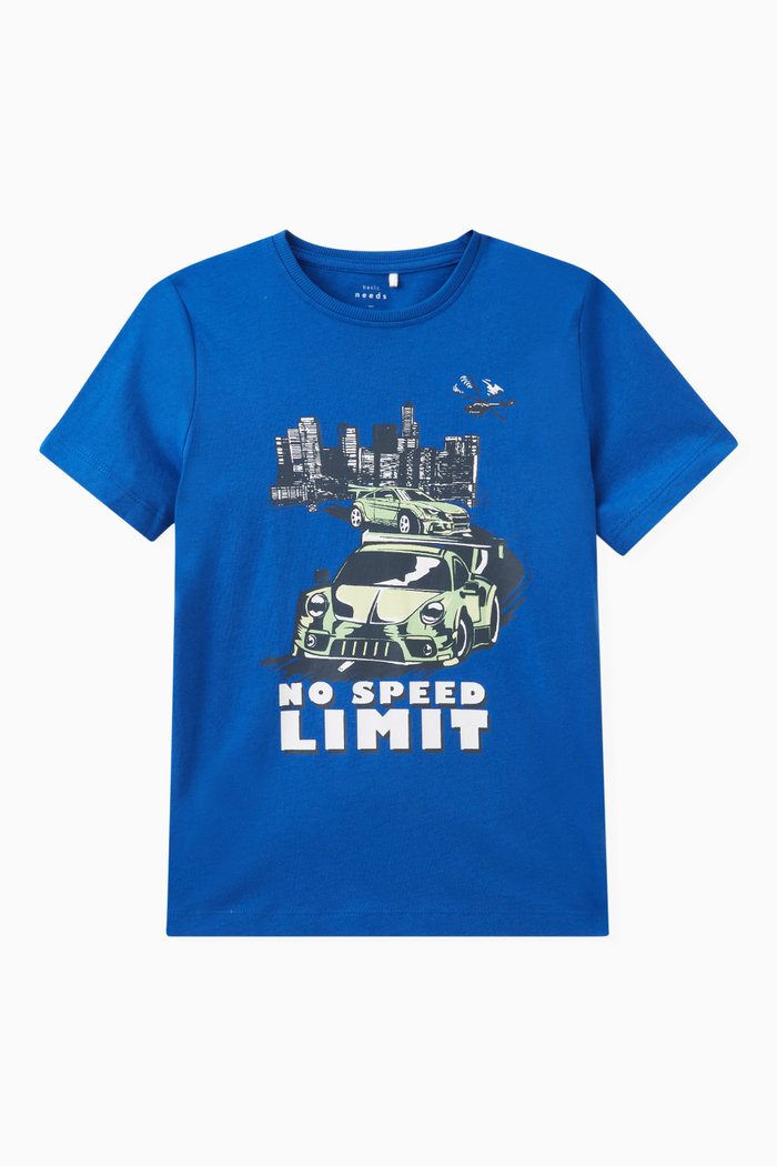 

Graphic Print T-shirt in Cotton Jersey, Multicolour