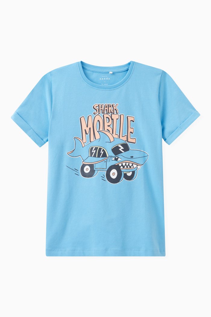 

Graphic Print T-shirt in Cotton Jersey, Multicolour