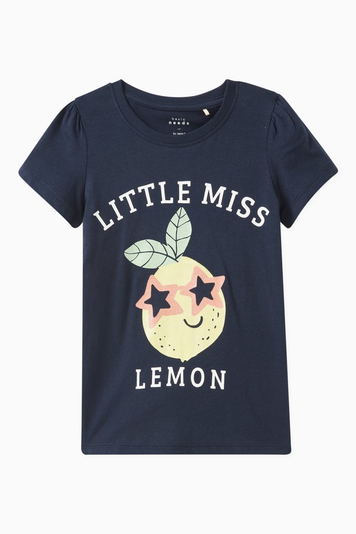 

Graphic Logo T-shirt in Cotton, Blue