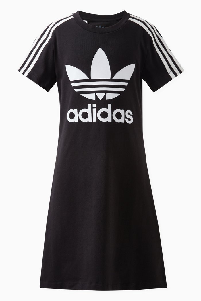 

Logo T-shirt Dress in Cotton, Black