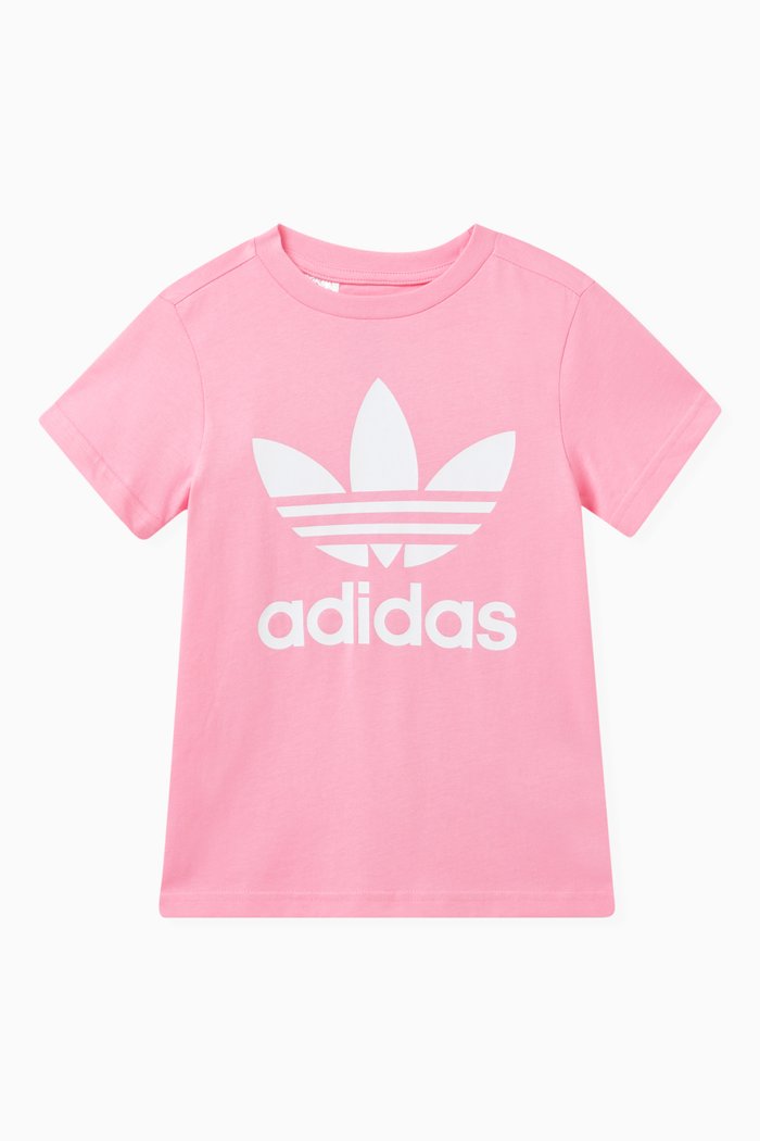 

Trefoil T-Shirt in Cotton Jersey, Pink