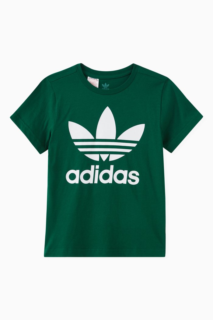 

Trefoil Logo T-shirt in Cotton, Green