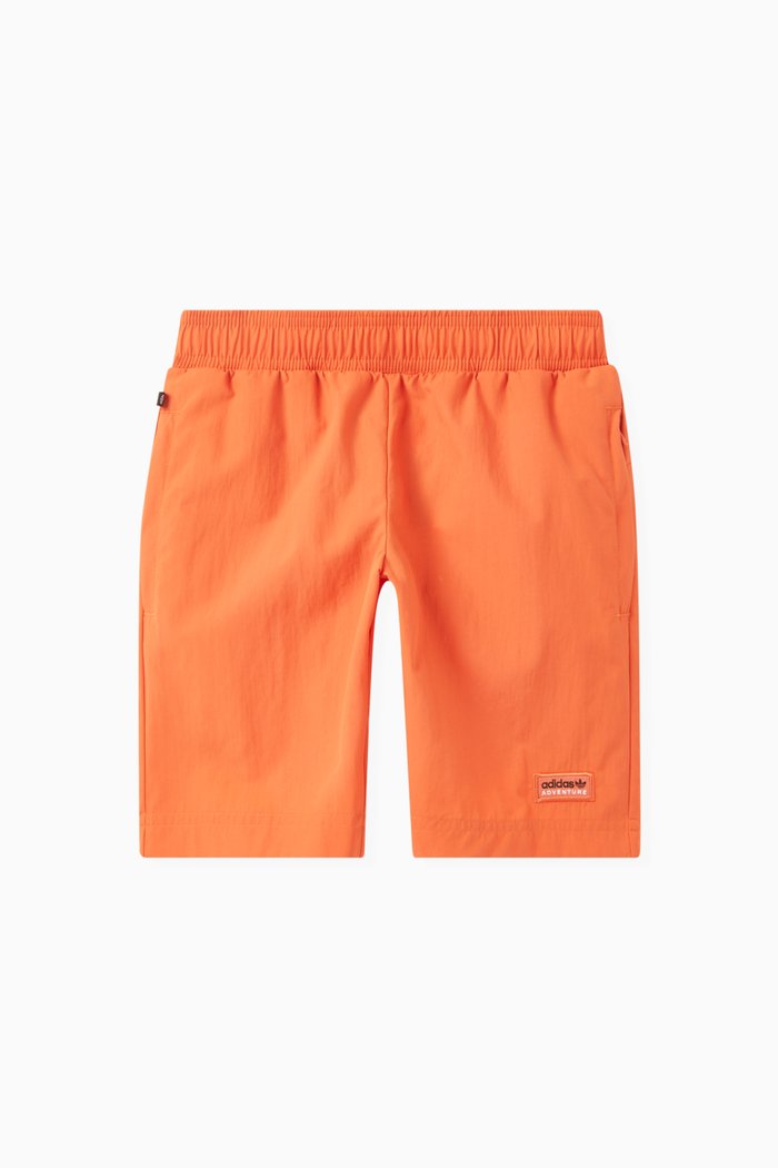 

Adventure Logo Shorts in Recycled Nylon, Orange