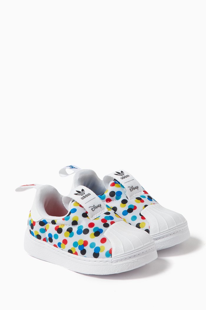 

x Disney Superstar 360 Sneakers in Recycled Materials, White