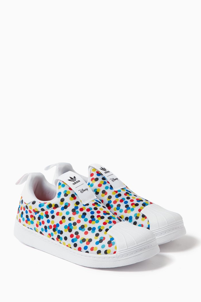 

x Disney Superstar 360 Sneakers in Recycled Materials, White