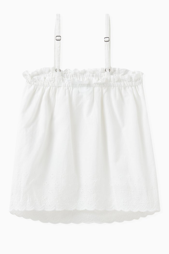 

Spaghetti Top in Cotton, White