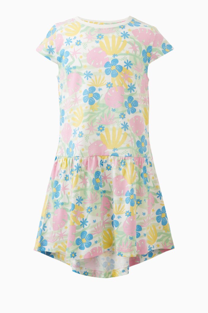 

Vigga Print Dress in Cotton, White