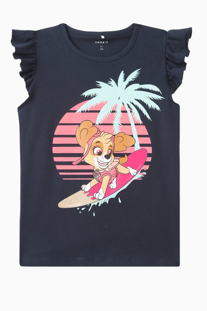 

Paw Patrol Print T-shirt in Cotton, Blue