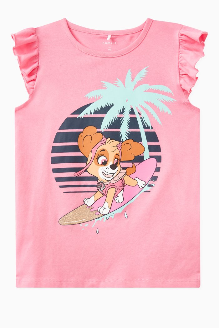 

Paw Patrol Print T-shirt in Cotton, Yellow