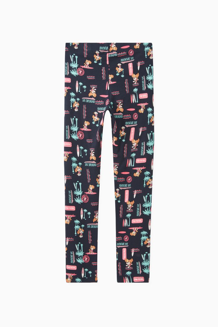 

Paw Patrol Print Leggings in Cotton, Blue